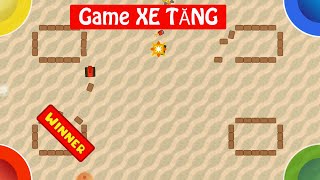 Trò chơi trẻ em |  XE TĂNG chiến đấu 2 người trên điện thoại vui nhộn | Nhatminh's Family. screenshot 4