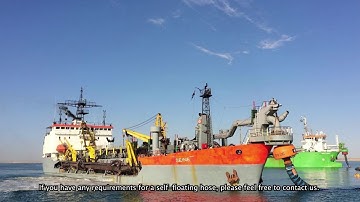 How are self floating hose used in pipelines?