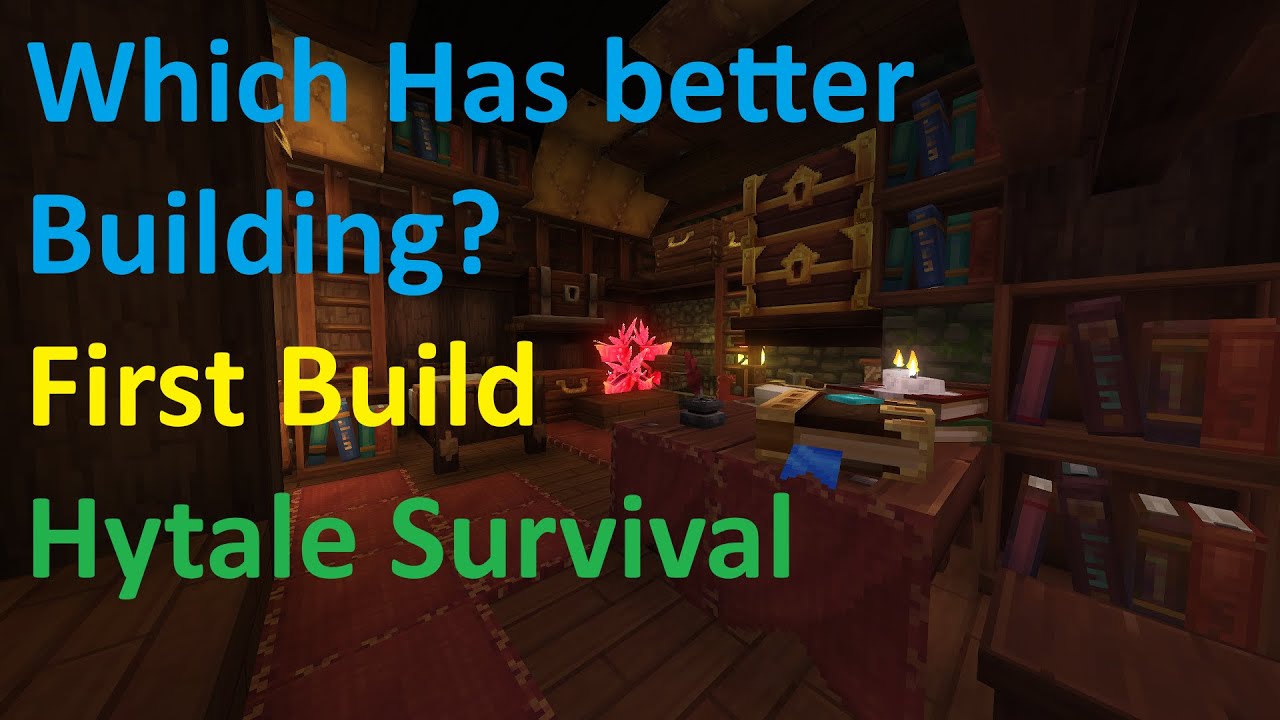 Hytale Has Better Building Then Minecraft: My First Survival Build Hytale
