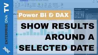 show days before or after a selected date - advanced power bi visual techniques