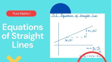 Equations of Straight Lines (Edexcel IAL P1 5.2)