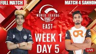 [HINDI] W1D5 - PMWL EAST - Super Weekend | PUBG MOBILE World League Season Zero (2020)