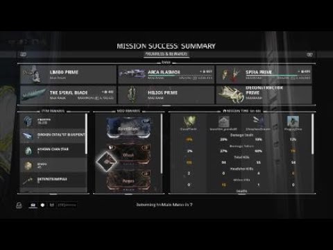 Warframe - Devstream #113 - Gift From The Lotus Reward (OROKIN CATALYST) Limbo Prime