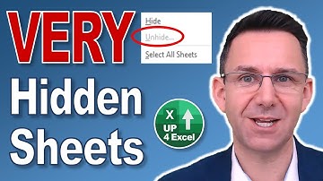 How To Prevent Users Seeing Excel Sheets: Very Hidden Excel Sheet