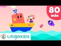 ROW ROW ROW YOUR BOAT 🌊⛵🎶  + More Nursery Rhymes | Lingokids