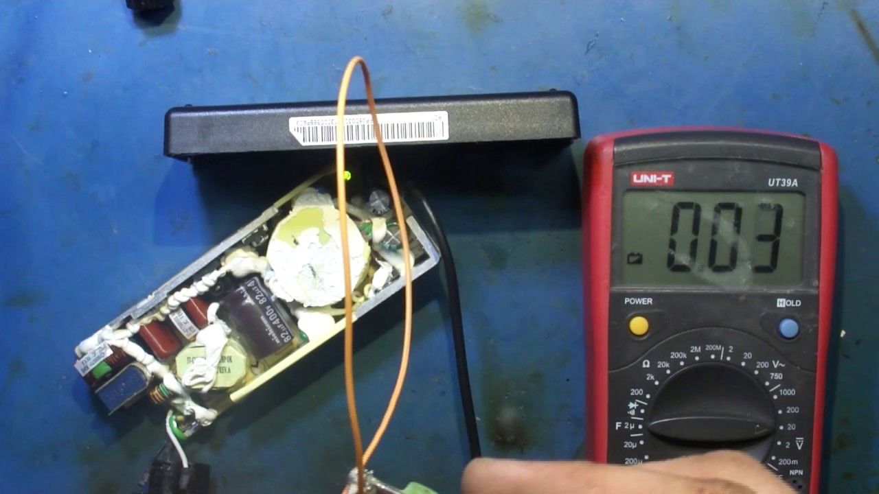 Ремонт блока питания ноутбука. Видео из архива. Конденсаторная типовуха.