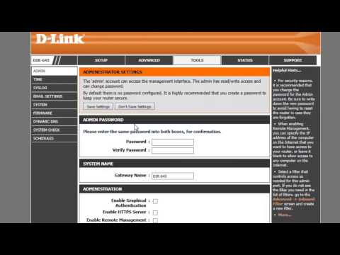 How to change your D-Link router login password