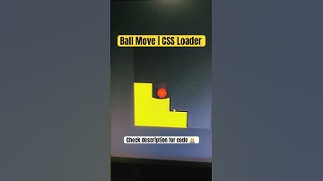 Ball Move | CSS Loader #htmlcss #cssanimation #shorts