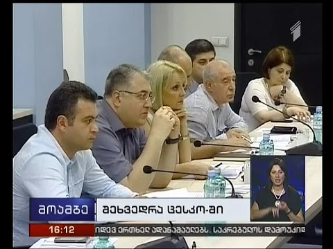ცესკოში პოლიტიკურ პარტიებთან შეხვედრა მიმდინარეობს