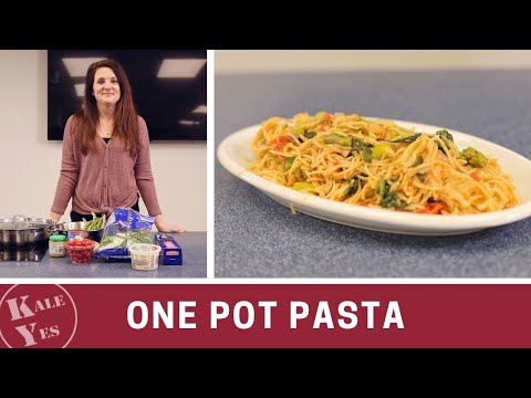 Pasta with only ONE POT! Easy Dinner Recipe with Easier Cleanup || Kale Yes (UIUC)