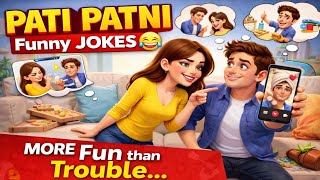 Husband Wife Funny Video 😂 4 Best Hindi Jokes Compilation  screenshot 5