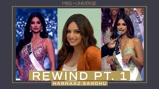 Harnaaz Sandhu REWATCHES HER COMPETITION MOMENTS! Part 1 | REWIND | Miss Universe