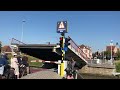 Gentpoort bridge in brugge belgium