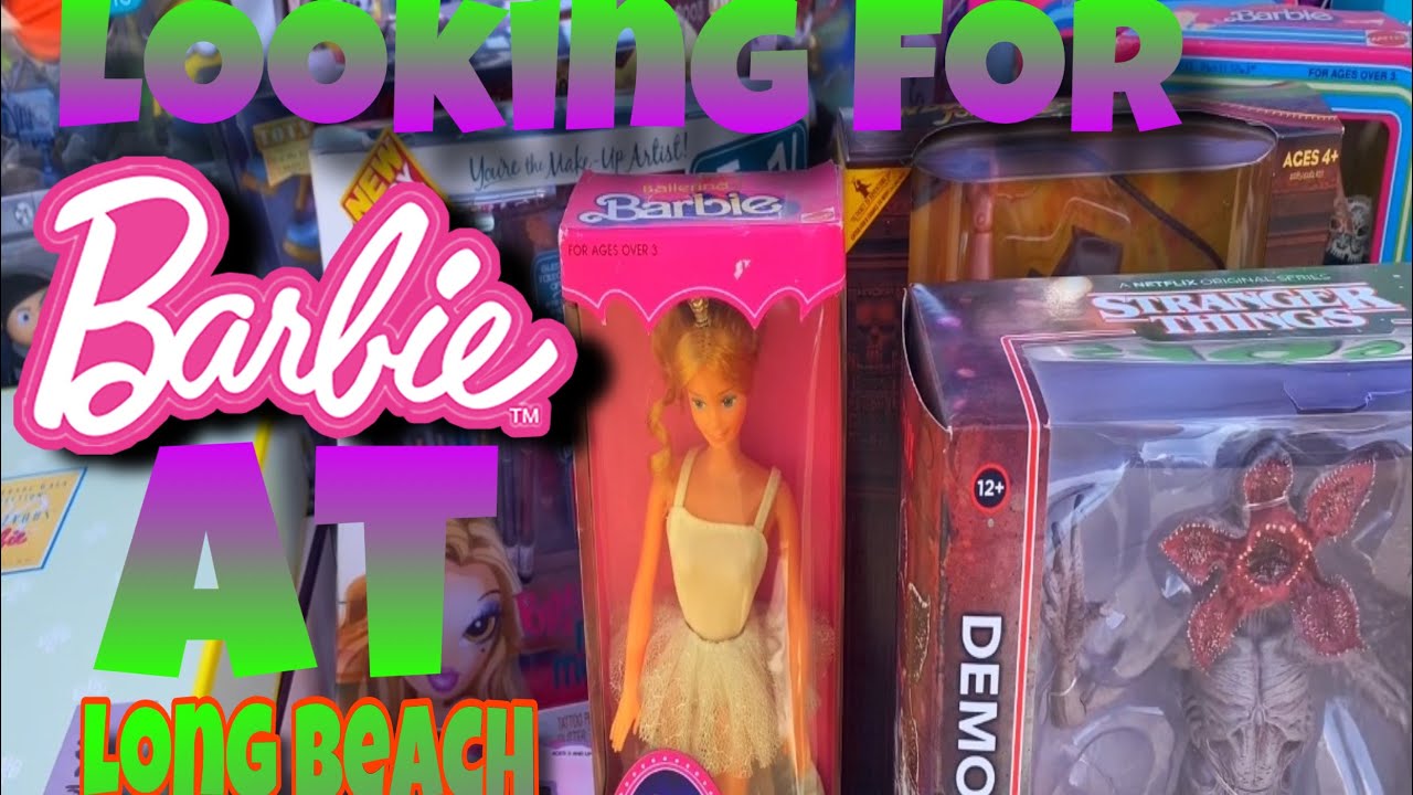 Looking for Barbies at Antique Market in Long Beach California #barbie #barbiecollector #toy