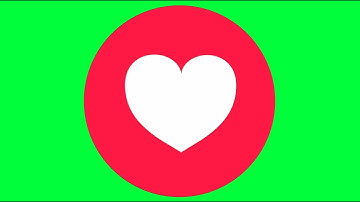 Facebook Love Green Screen Logo Loop Chroma Animation