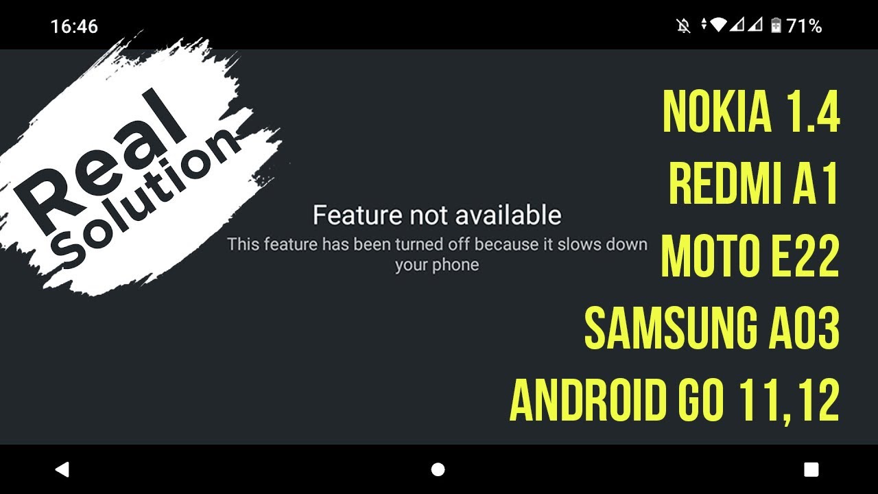 Feature not Available Display Overlay Draw over other apps Solution YouTube