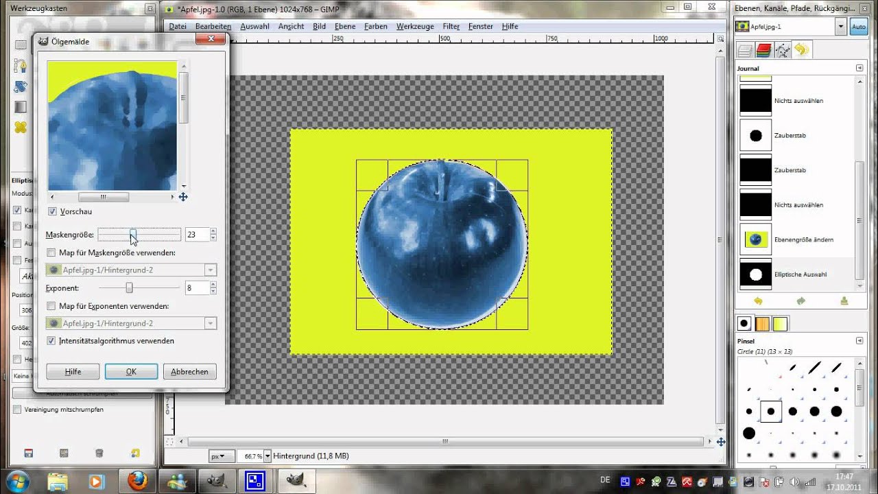 Gimp Filter verwenden YouTube