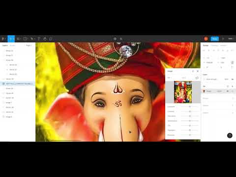 ganesh vector art | figma | face of ganesh | part 5