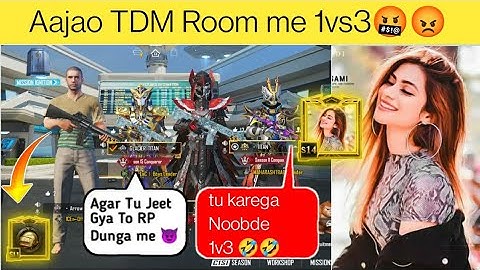 Random 3 players call me Noob / challenge for 1vs 3 TDM room ( part 140)