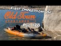 First Impressions Of Old Town Sportsman PDL 120 Kayak +1st Fish Catch BIG Spotted Bass @ Folsom Lake