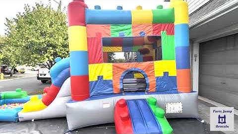 MegaBlock Bouncy Castle Setup | Bouncy House Rental Ottawa | Party Jump Rentals