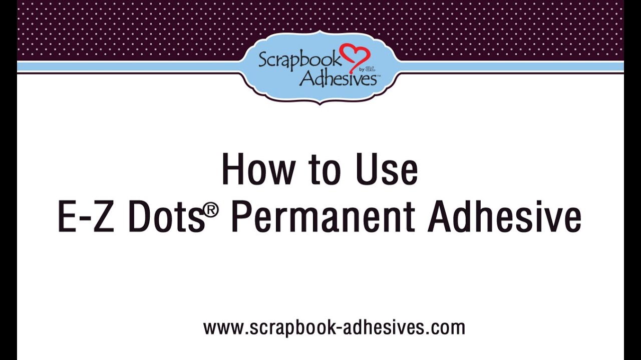 How to Use E-Z Dots Permanent Original Dispenser (no text)