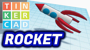 ROCKET | COHETE | How to make | Cómo diseñar - Tinkercad 3D Design