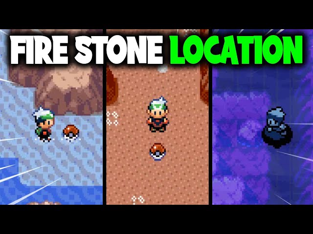 All Evolution Stones Location In Pokemon Emerald - Fire Stone