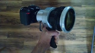 Quick Lens flare test - D7000, 50mm f/1.8 B&L Anamorphic
