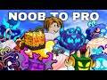 Blox fruits noob to pro mais avec 100 random fruits  3