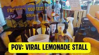 POV: Working on a busy Lemonade stall in a heatwave!