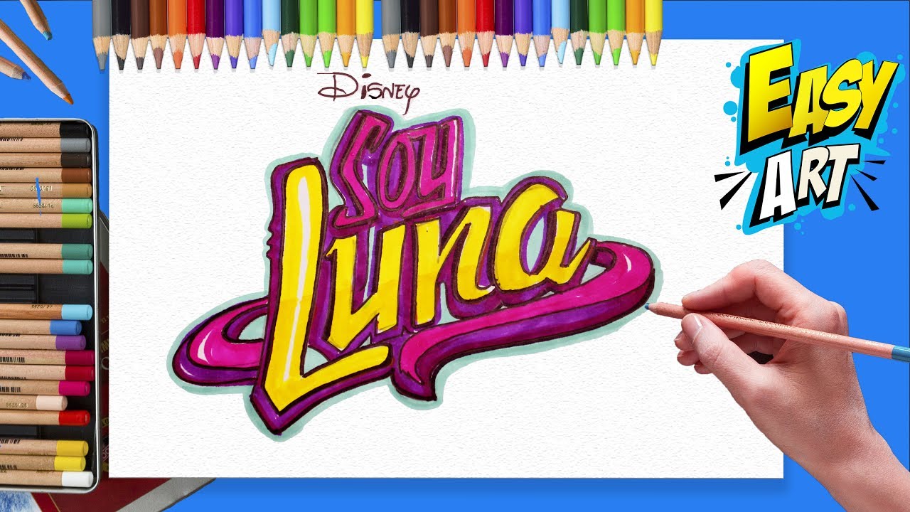 Cómo dibujar El Logo De Soy Luna 】 Paso a Paso Muy Fácil 2023 - Dibuja Fácil
