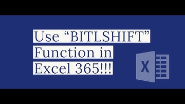 How to Use BITLSHIFT Function in Excel?