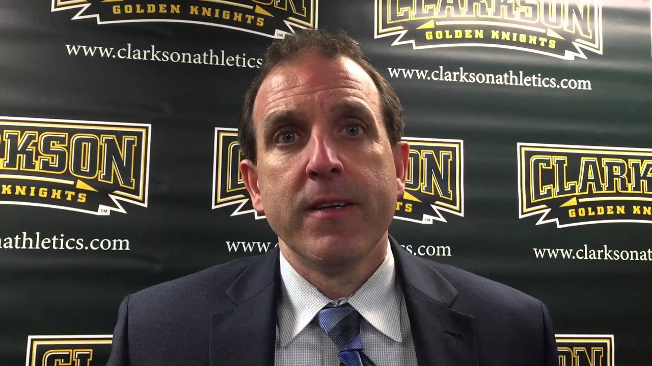 Clarkson Postgame interviews after 5-0 win over Brown watertown wisconsin