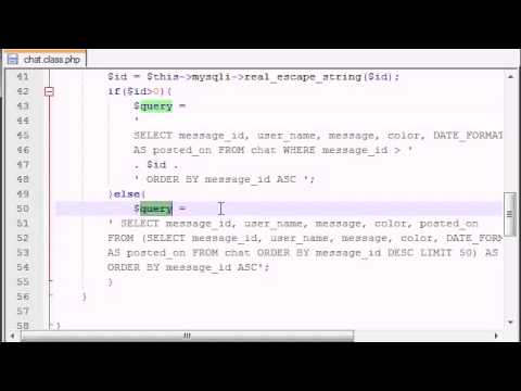 AJAX Chat Tutorial   9   Getting Messages for New Users   YouTube 360p]