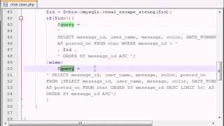 AJAX Chat Tutorial   9   Getting Messages for New Users   YouTube 360p]