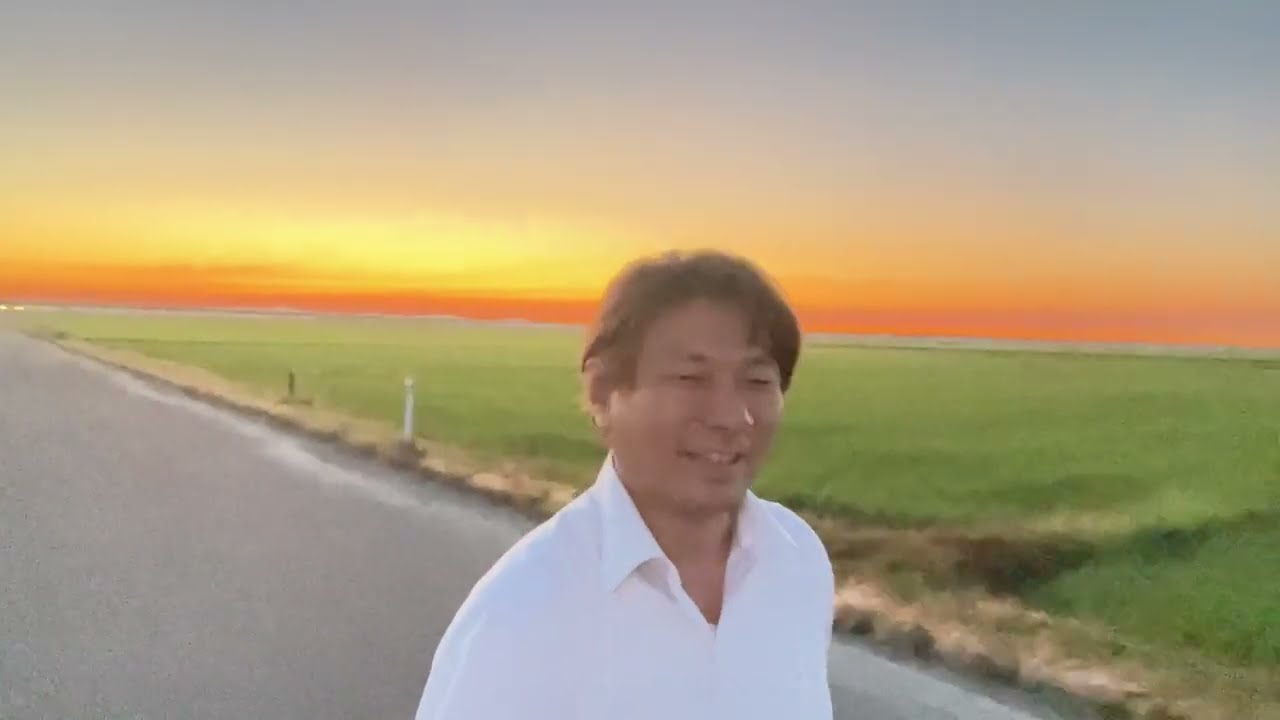 2022年7月2日 新潟市南区の美しい夕焼けを見ながら 帰宅時の風景 - YouTube