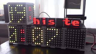 Micropython Text via Microdot web server to Maxx7219