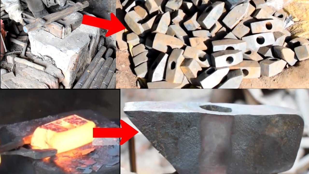 How to Making Hammer of Blacksmith In Fectory I Incredible process of making hammer