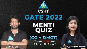 Menti Quiz (CO+DMGT) | Sachin Sir & Aishwaria Ma