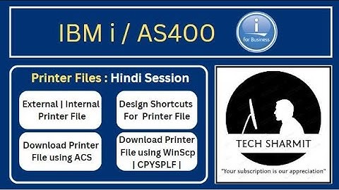 IBMi (AS400) - printer file in ibmi | external printer file | internal printer file |  printer file