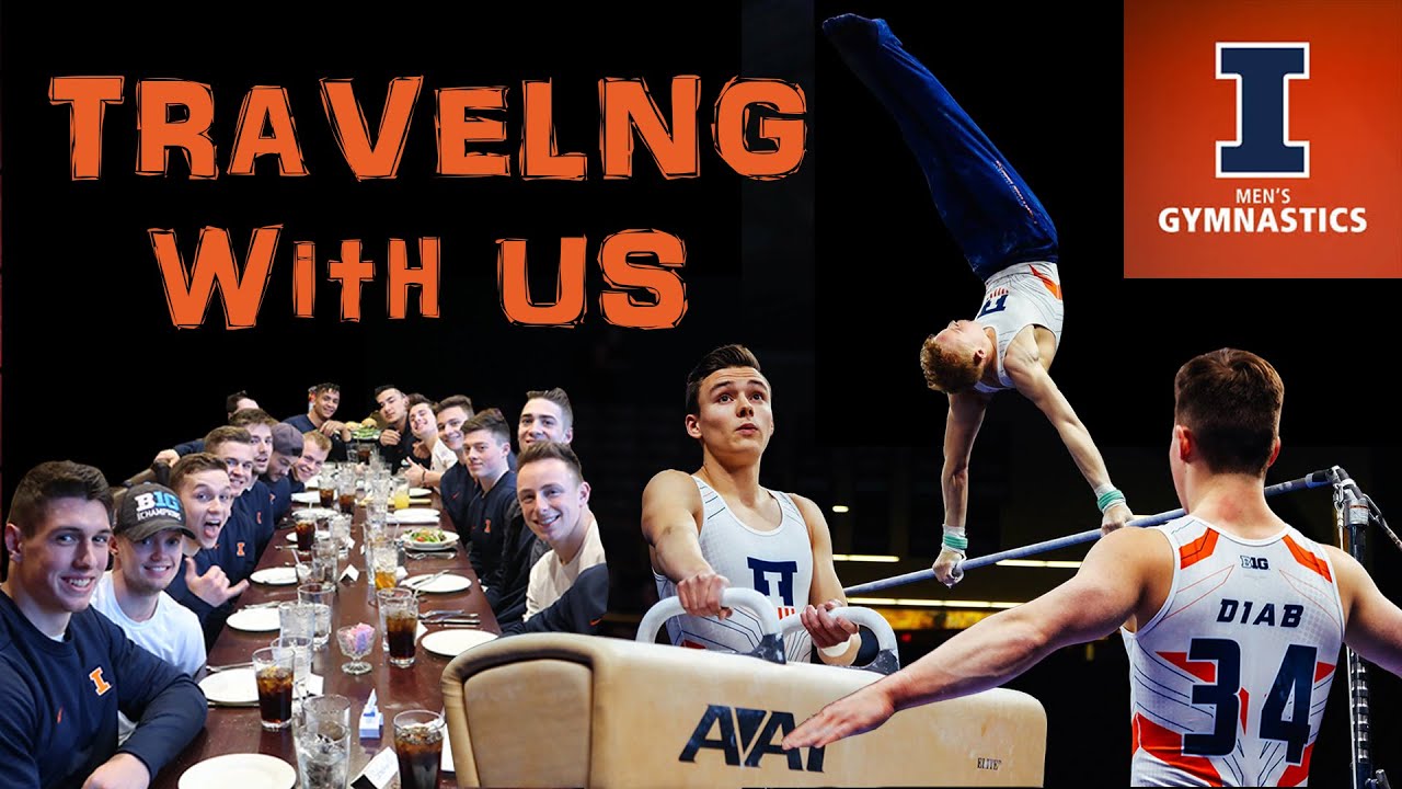 Traveling With the Illinois Men's Gymnastics Team BIG 10 Championships YouTube