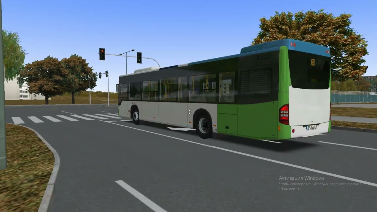 omsi2 omsi2 mapa szczecin LINIA 68 kierunek (PLAC RODŁA)