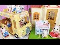 Rabbit house and car toys with baby doll play - 토이몽