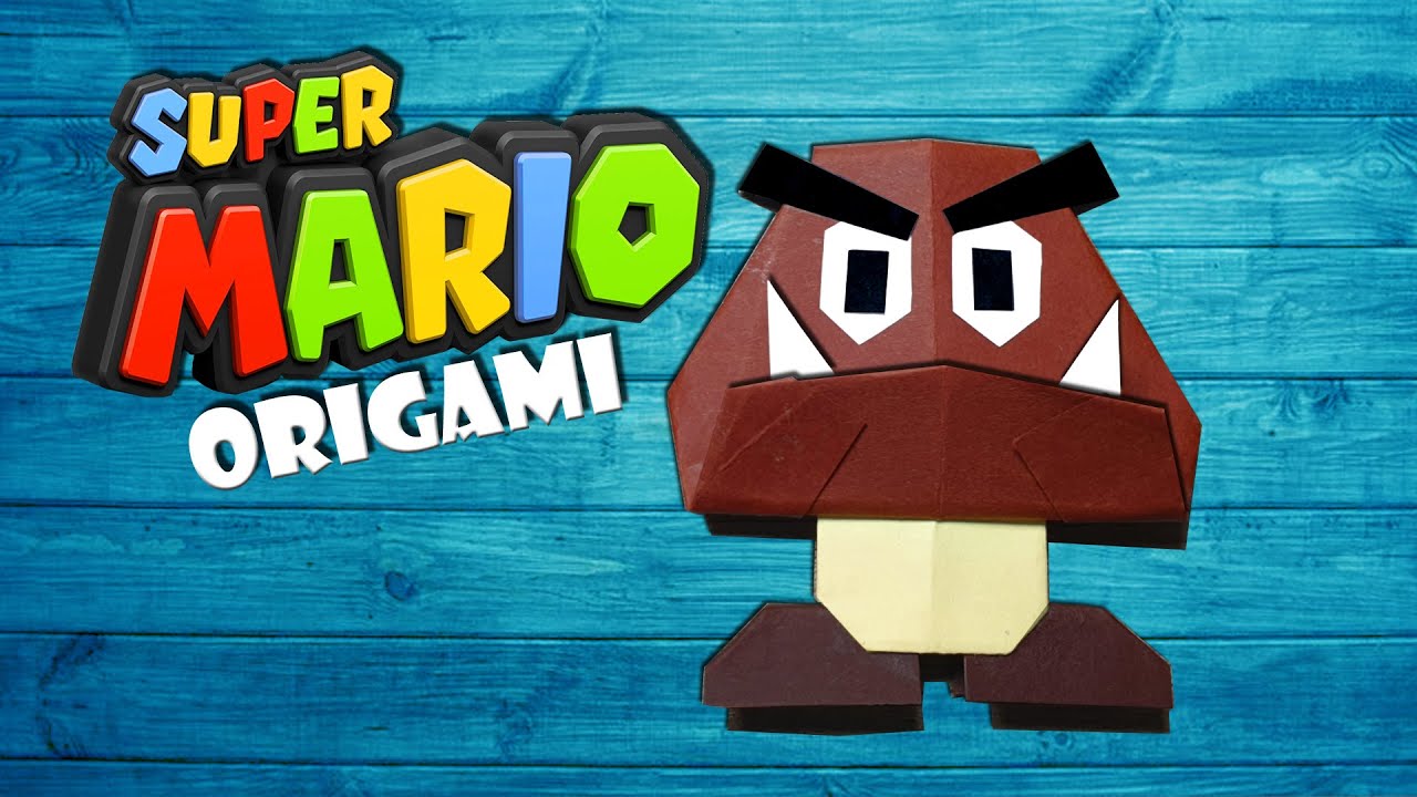 Gumba falten aus Super Mario Origami fold goomba from paper mario the