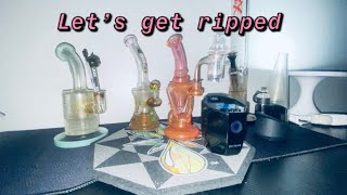 Smoking huge diamond dabs out of a heady rig w/FBR(fat bong rips)