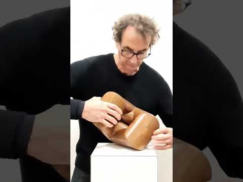 Kinetic wood sculpture