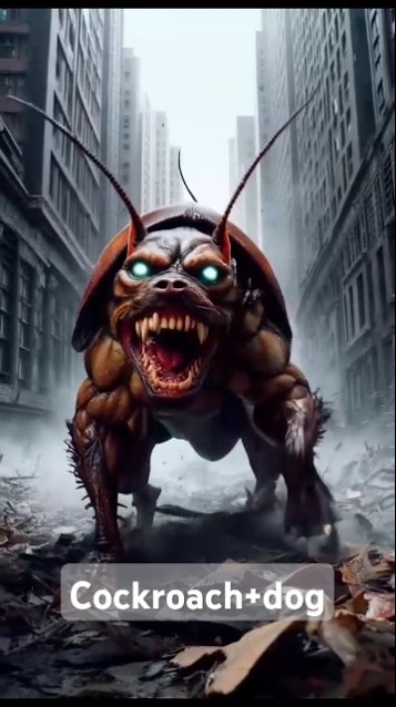 Cockroach Dog Short AI#😯 short #video animal#cockroach+dog#😱 - YouTube
