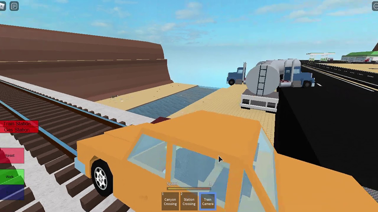 train sandwich on the bridge where road meets rail YouTube