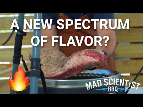 Direct heat brisket on a barrel grill, from the video